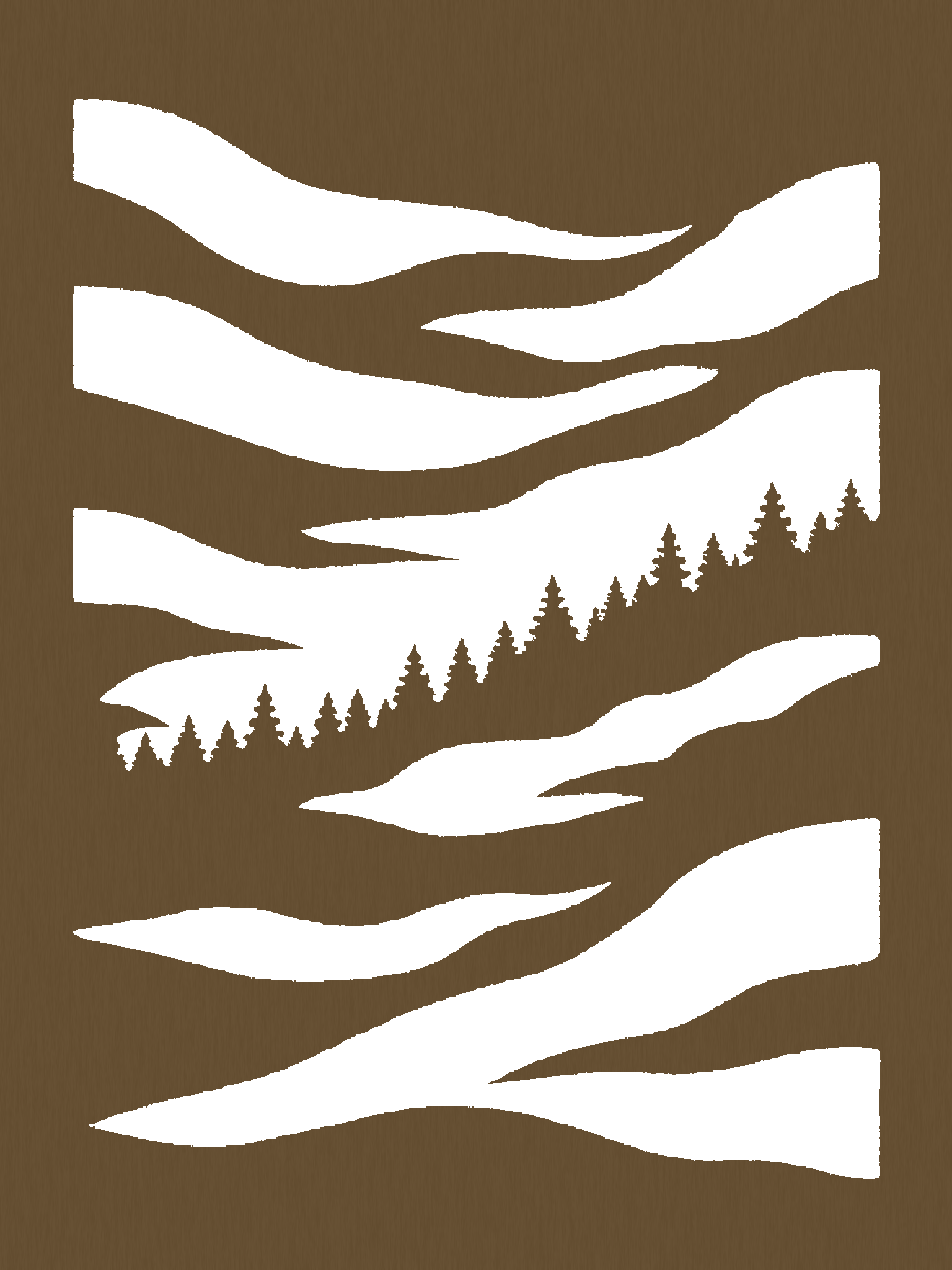Rustic Forest Currents, Bronze