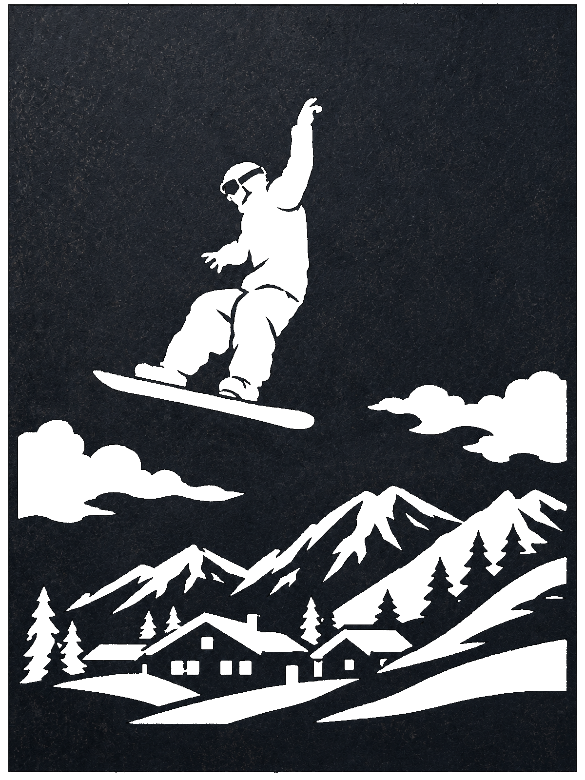 Snowboard Mountain, Black