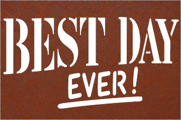 Best Day Ever Typography