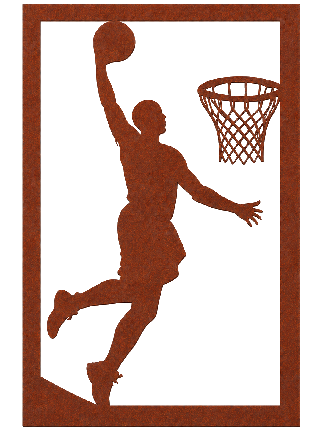 Basketball Dunk, Rust Patina