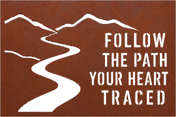 Rustic Mountain Path Motto