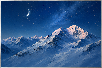Moonlit Alpine Peaks