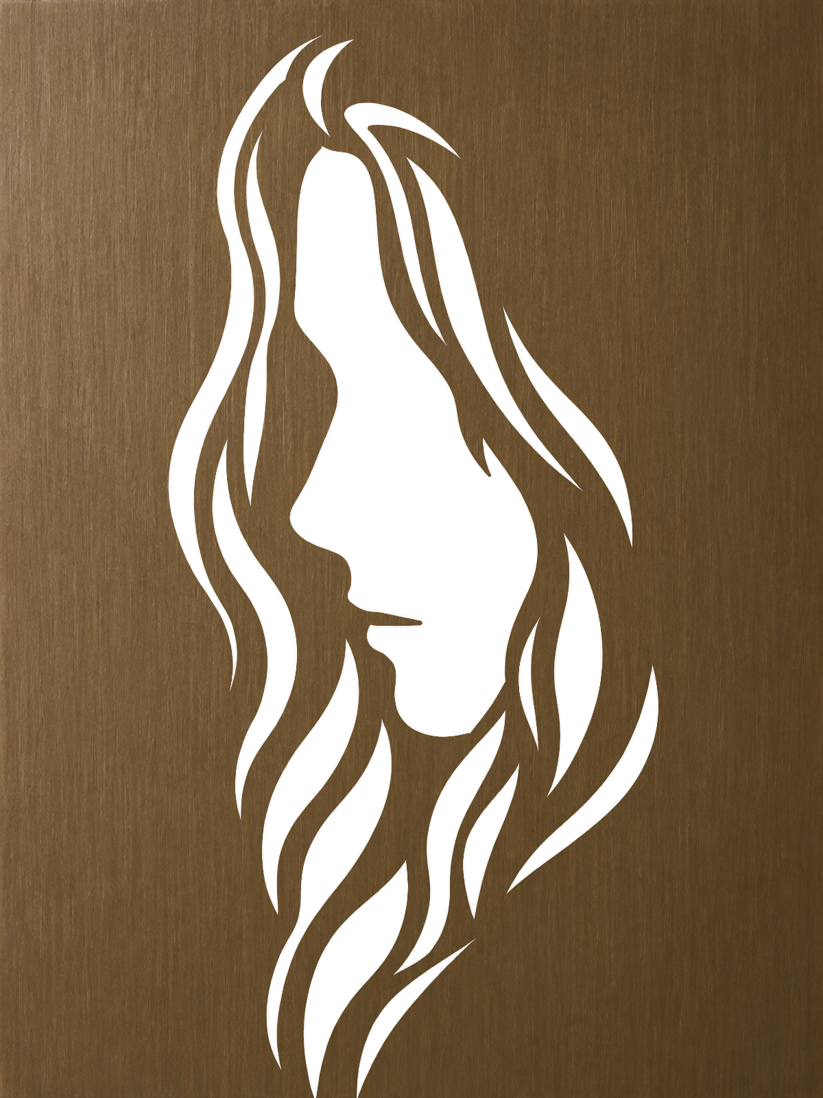 Warm Brown Textured Abstract, Bronze