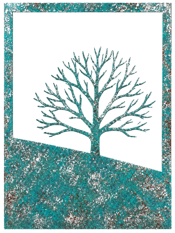 Turquoise Tree, Verdigris Patina