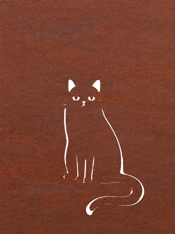Burnished Woodgrain Abstract Canvas, Rust Patina 
