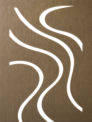 Warm Abstract Flow, Bronze 