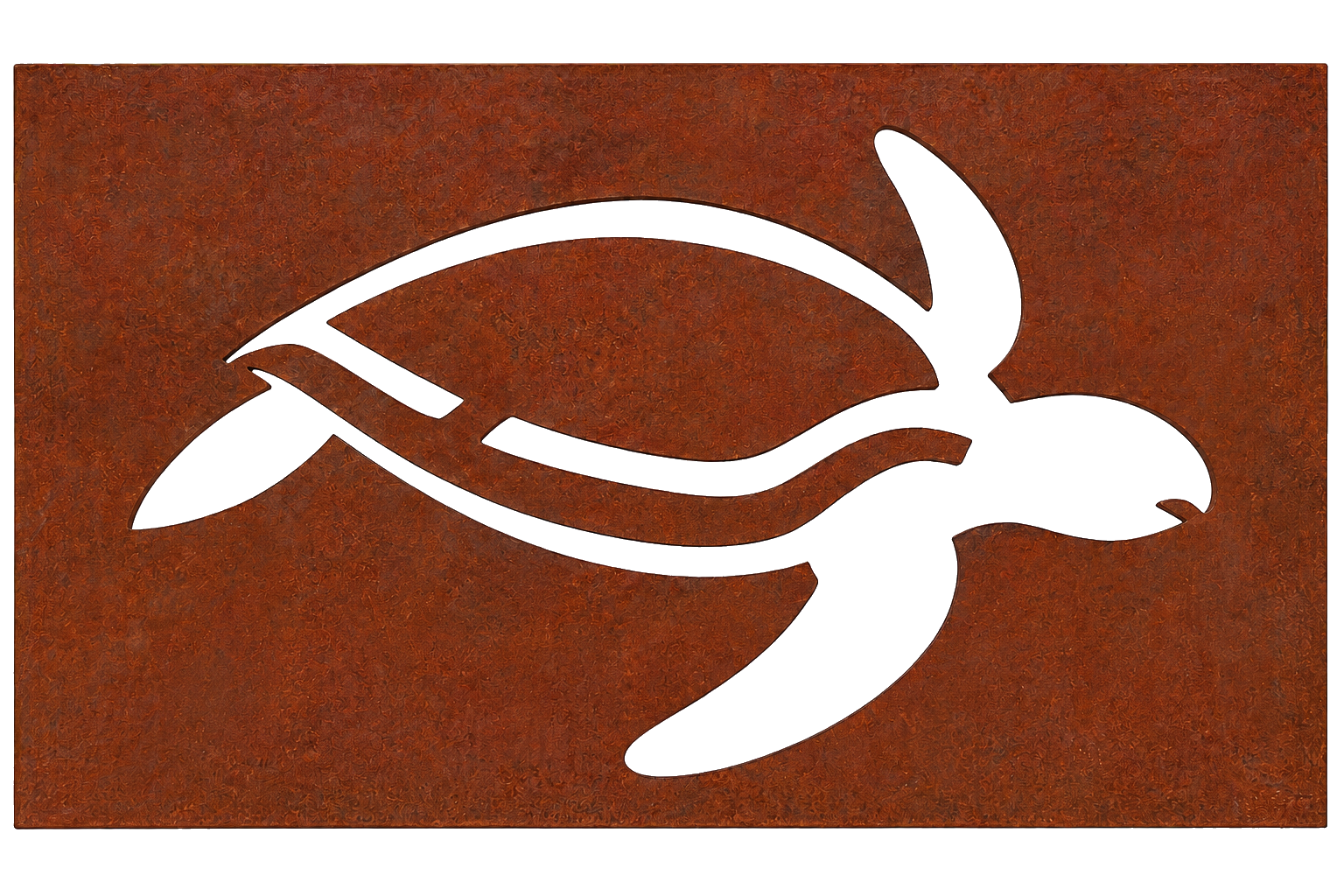 Rustic Sea Turtle Silhouette