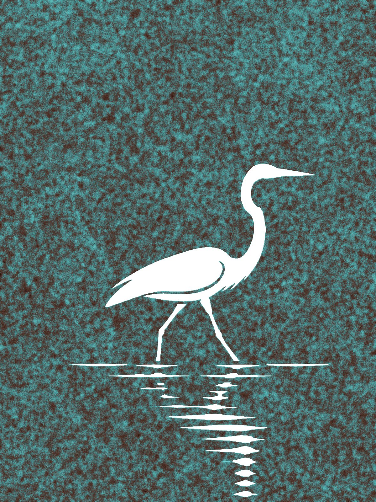 Heron, Verdigris Patina