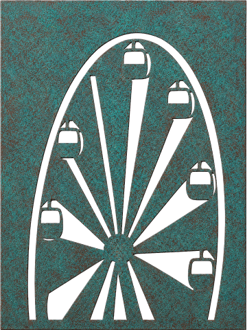 Ferris Wheel, Verdigris Patina