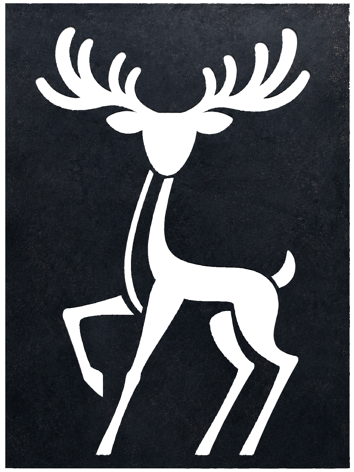 Modern White Reindeer, Black