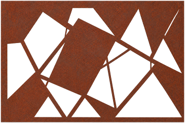 Rust Geometry Abstract Canvas