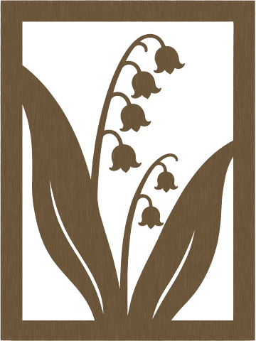 Woodland Lily Silhouette, Bronze