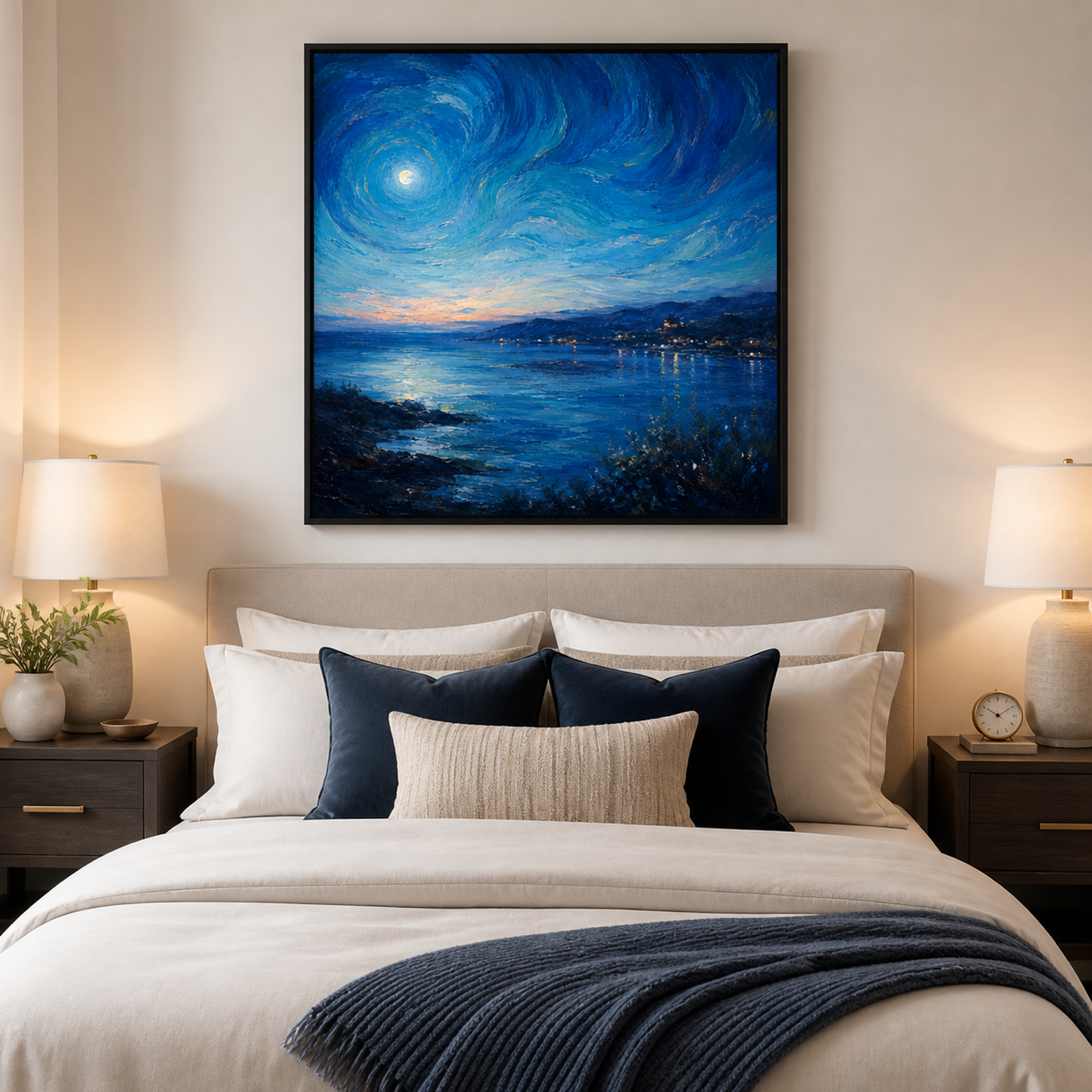 Moonlit Coastal Evening