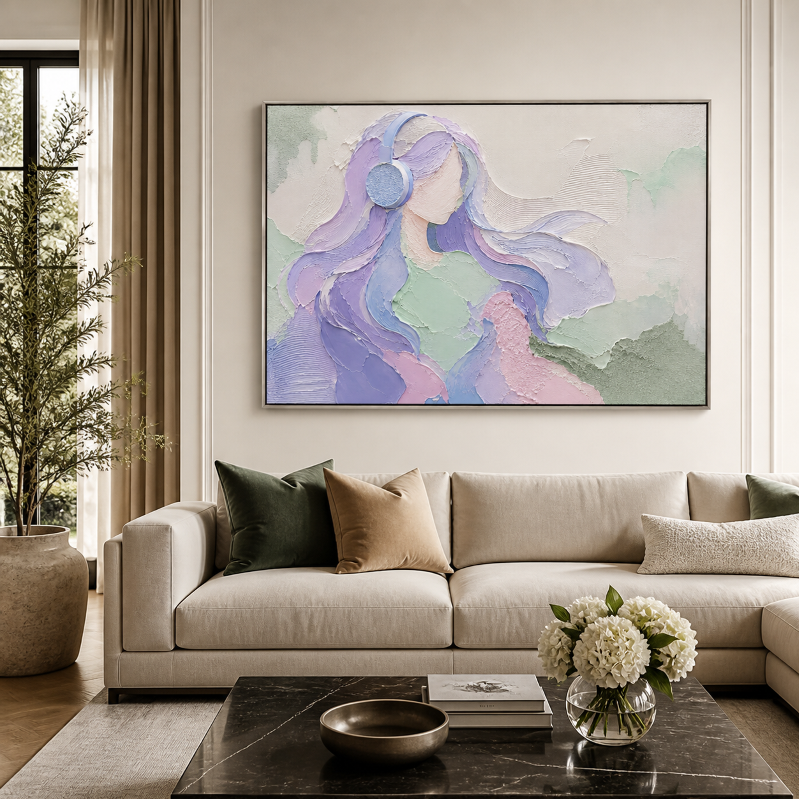 Pastel Melody Portrait