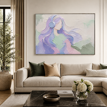 Pastel Melody Portrait
