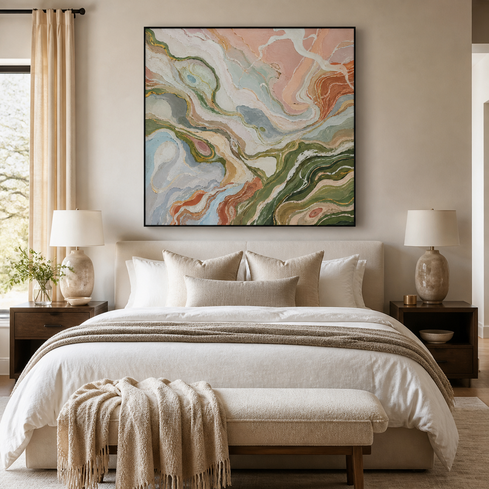 Blush Marble Flow