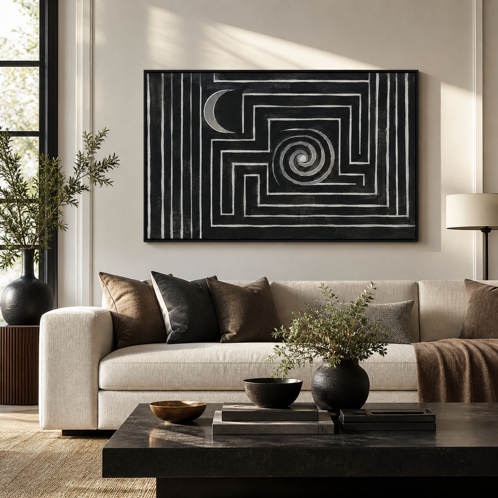 Midnight Spiral Maze