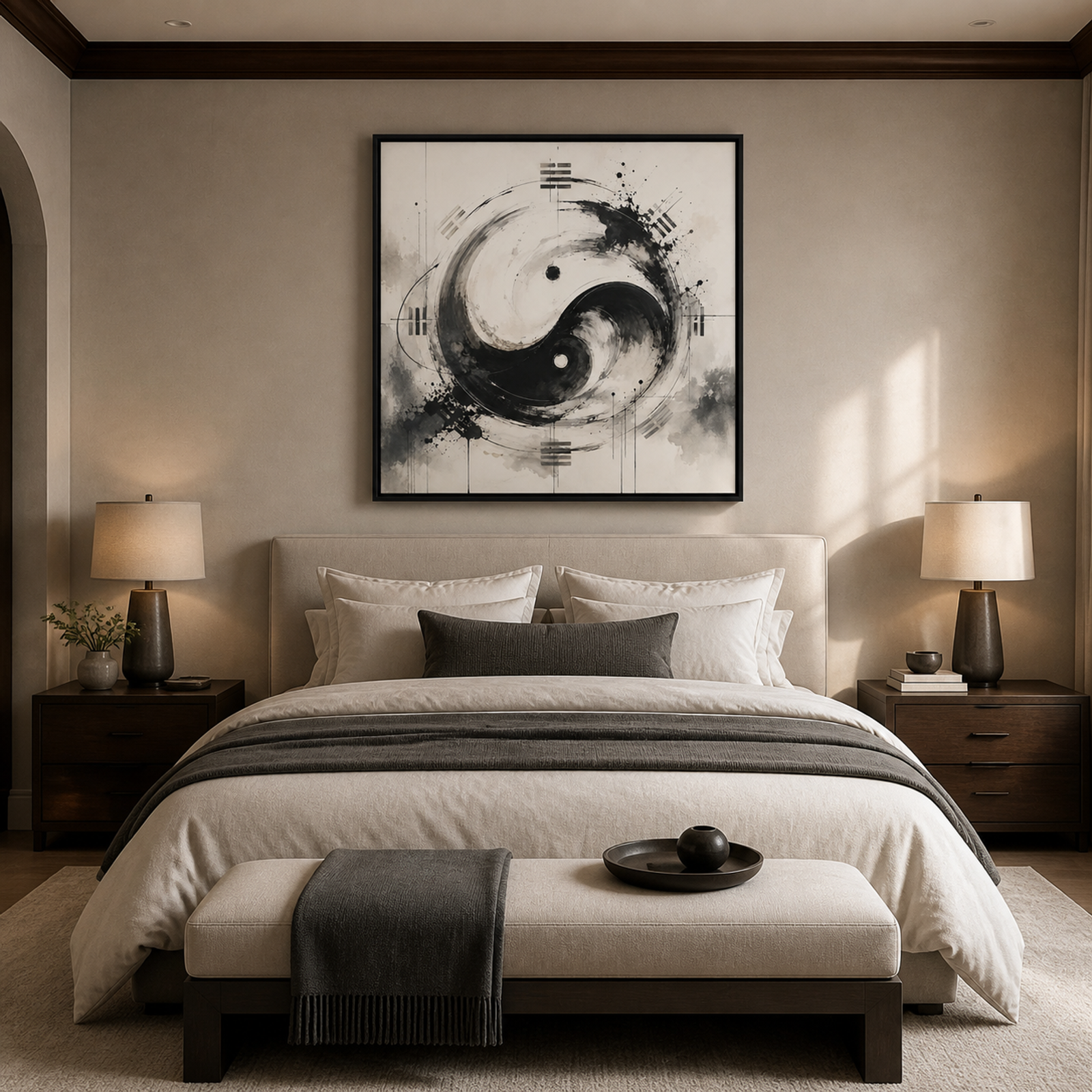 Abstract Yin Yang Balance