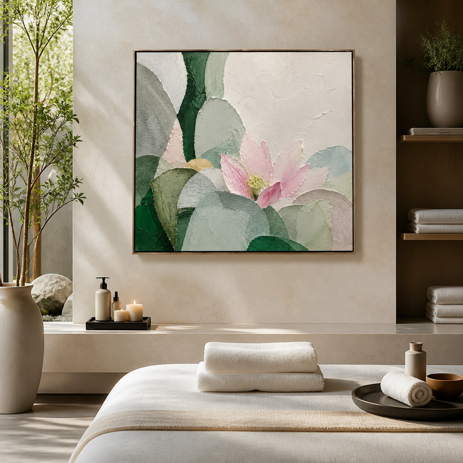Textured Lotus Garden