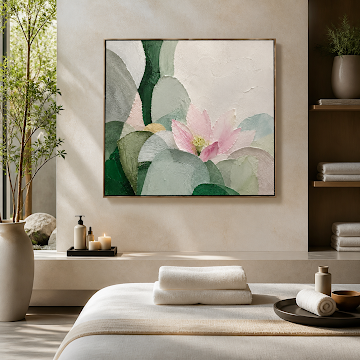 Textured Lotus Garden