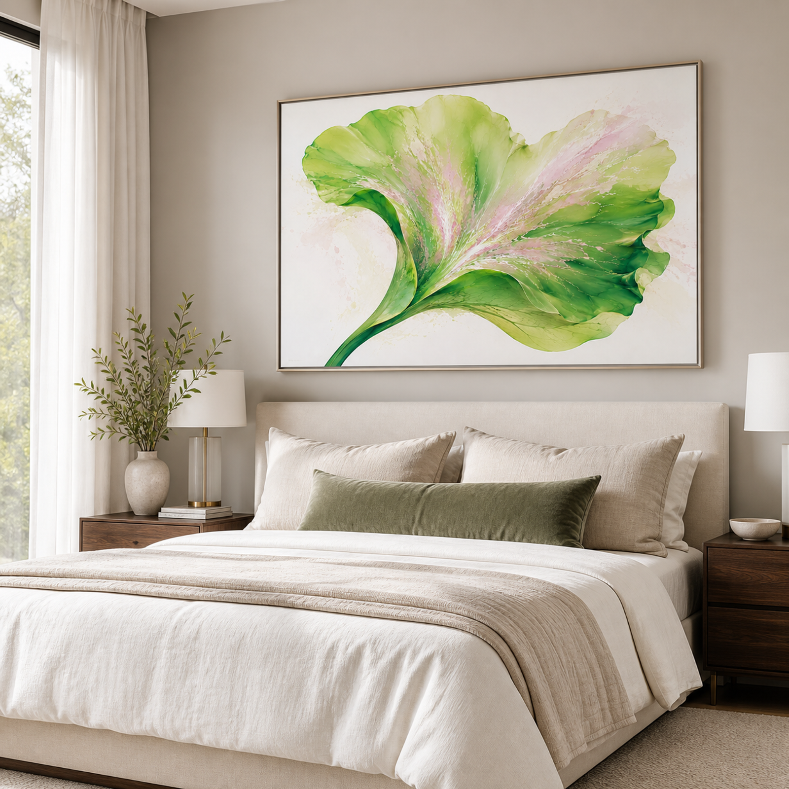 Green Botanical Bloom