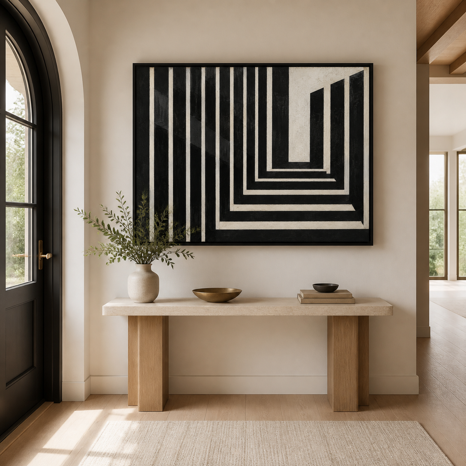 Monochrome Geometric Passage