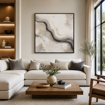 Gilded Abstract Flow