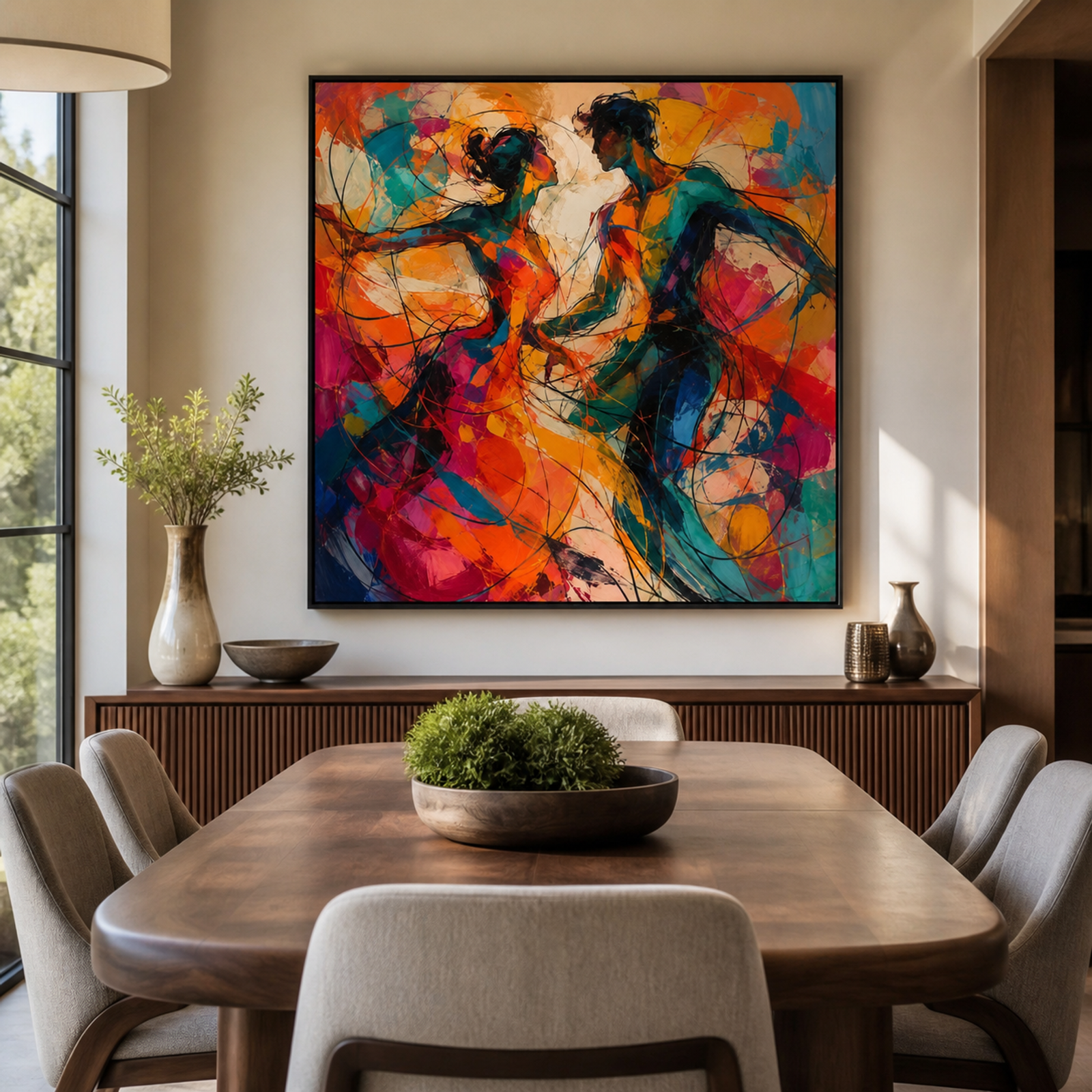 Vibrant Abstract Dance