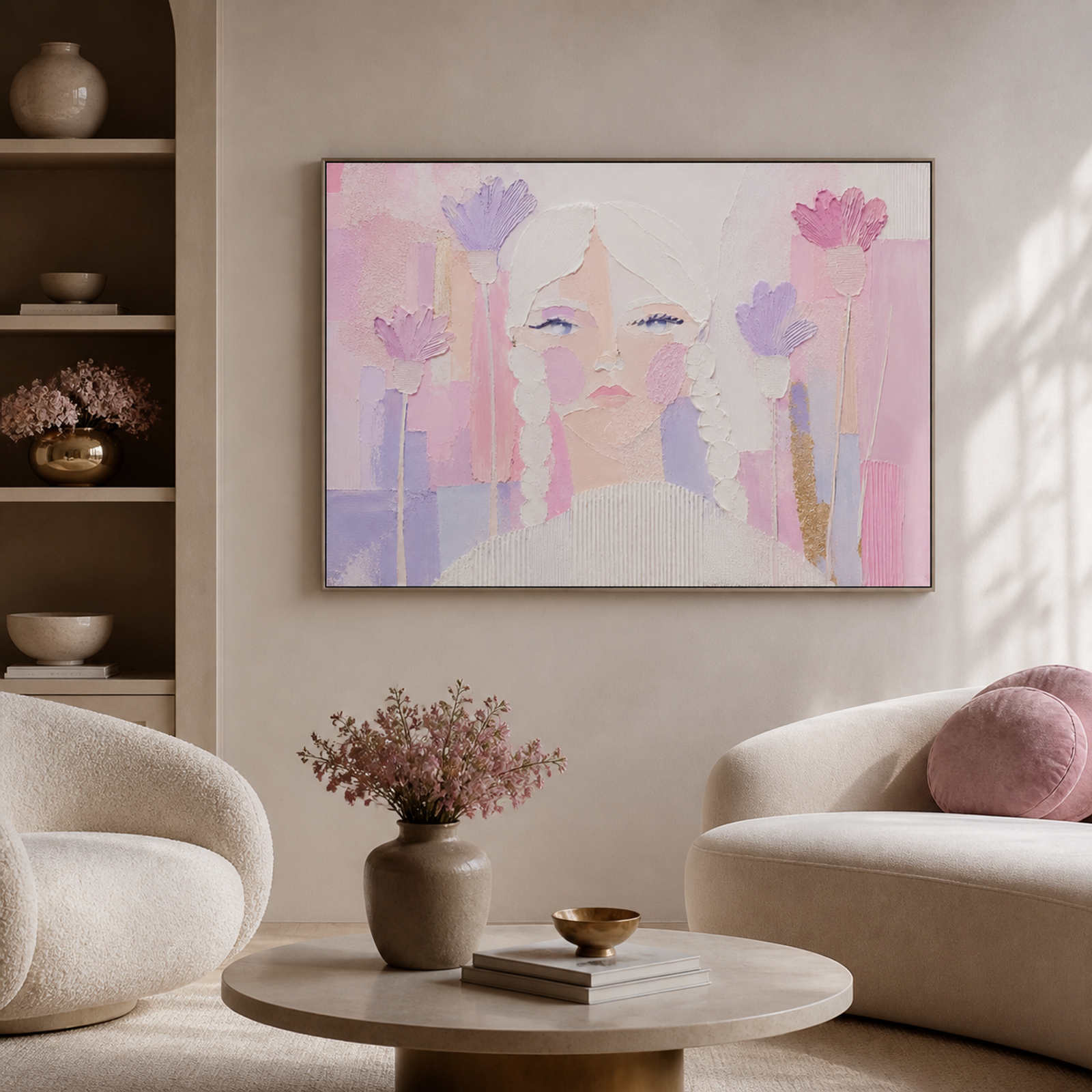 Pastel Floral Dream Portrait