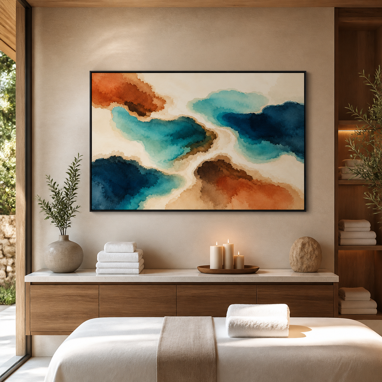 Aqua Terra Abstract Flow