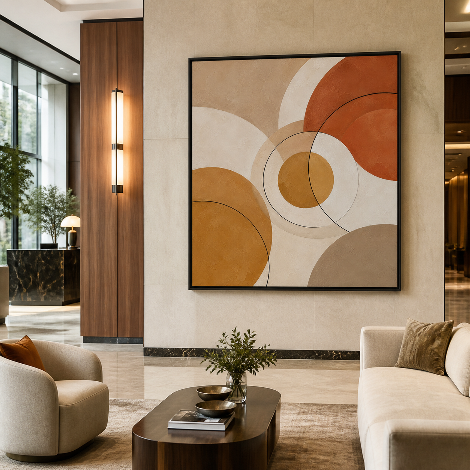 Warm Abstract Circles