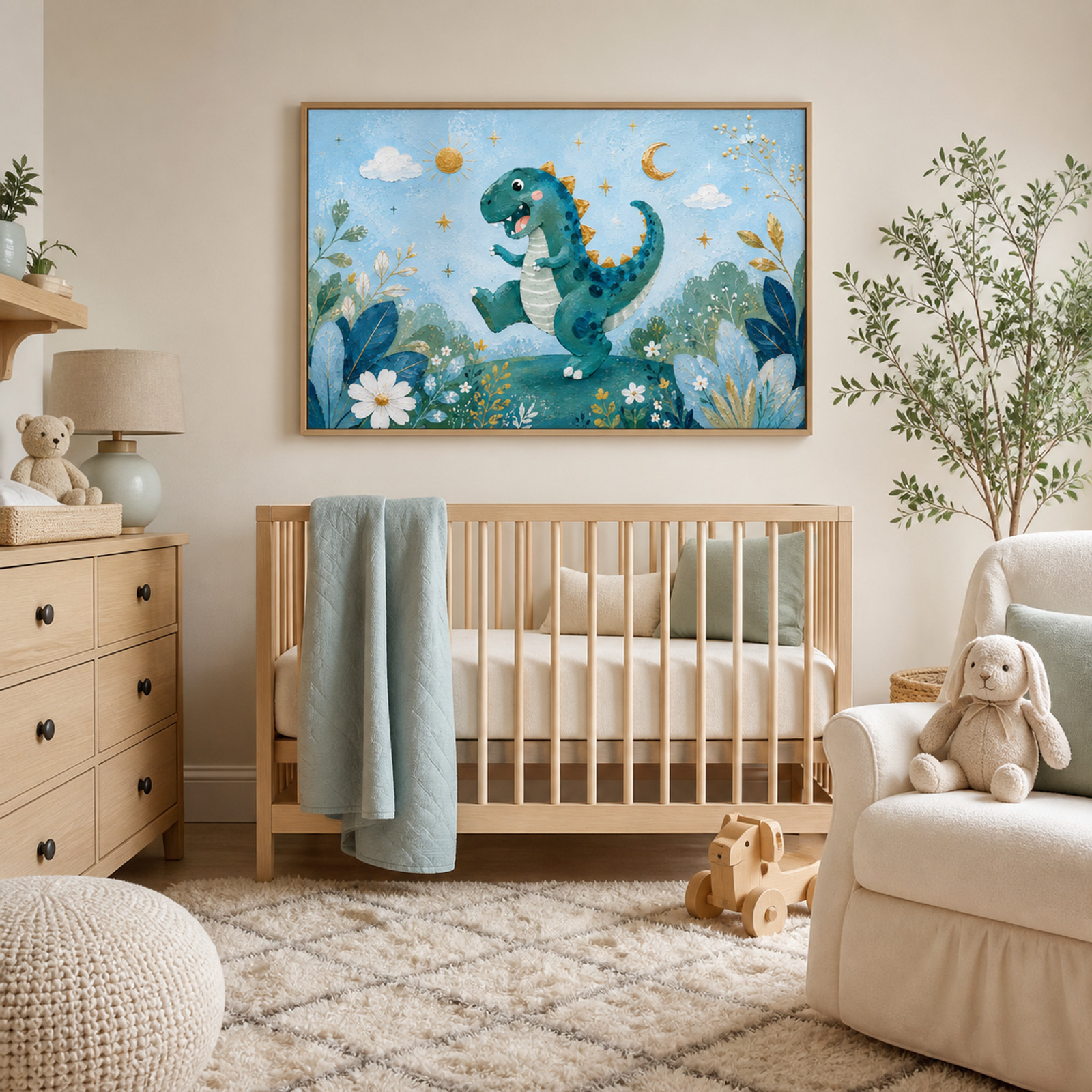 Whimsical Dinosaur Garden
