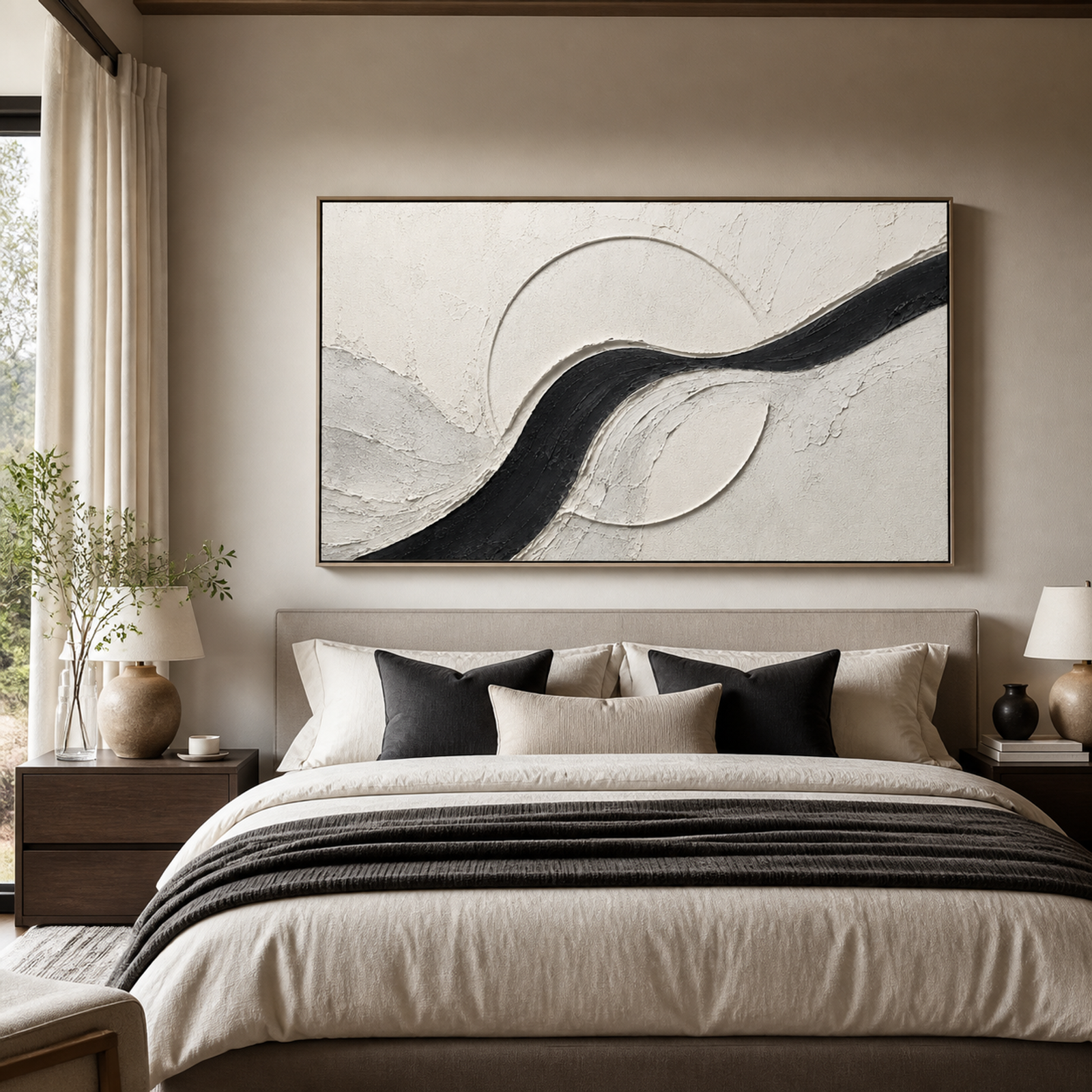 Textured Black Flow