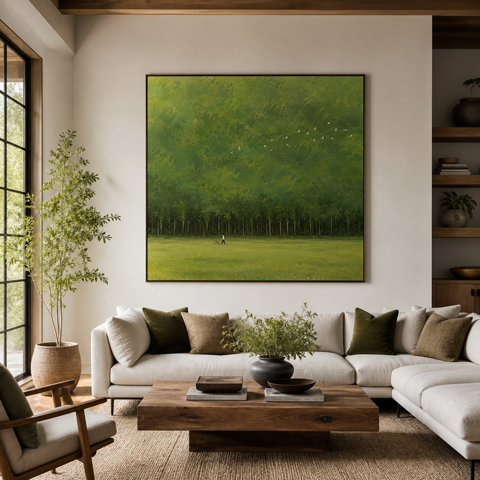Serene Green Meadow Walk