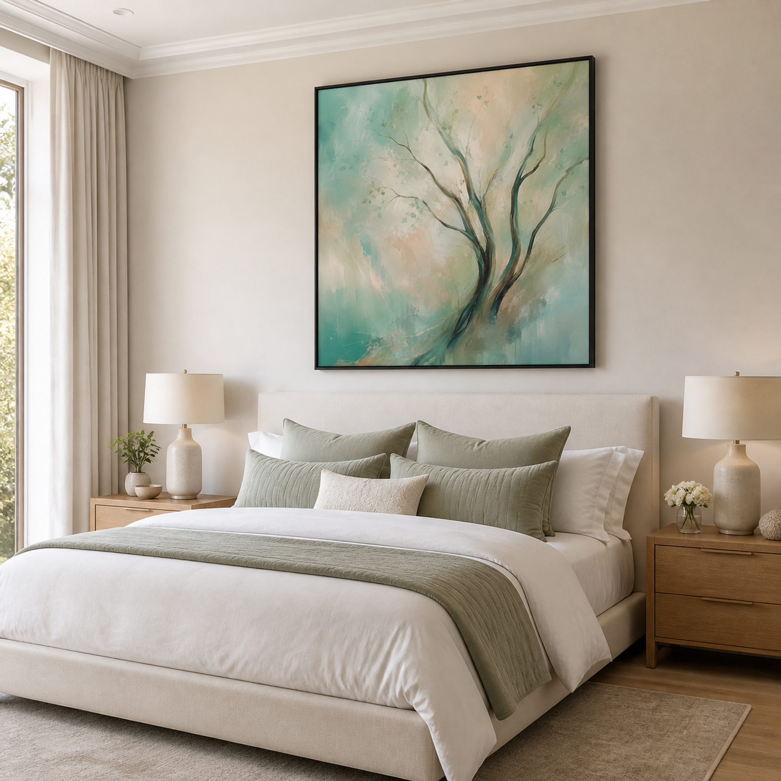 Serene Aqua Tree