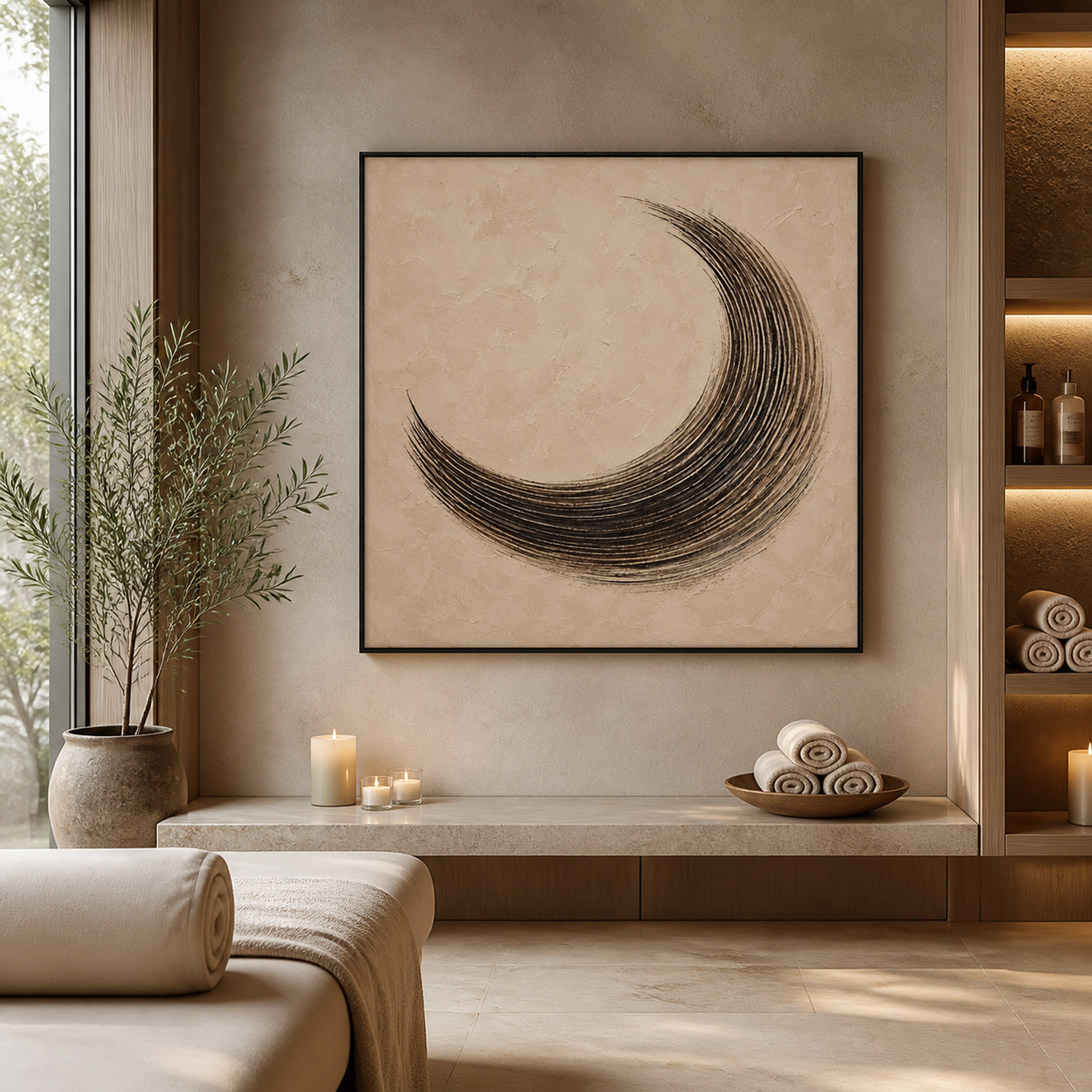 Serene Crescent Texture