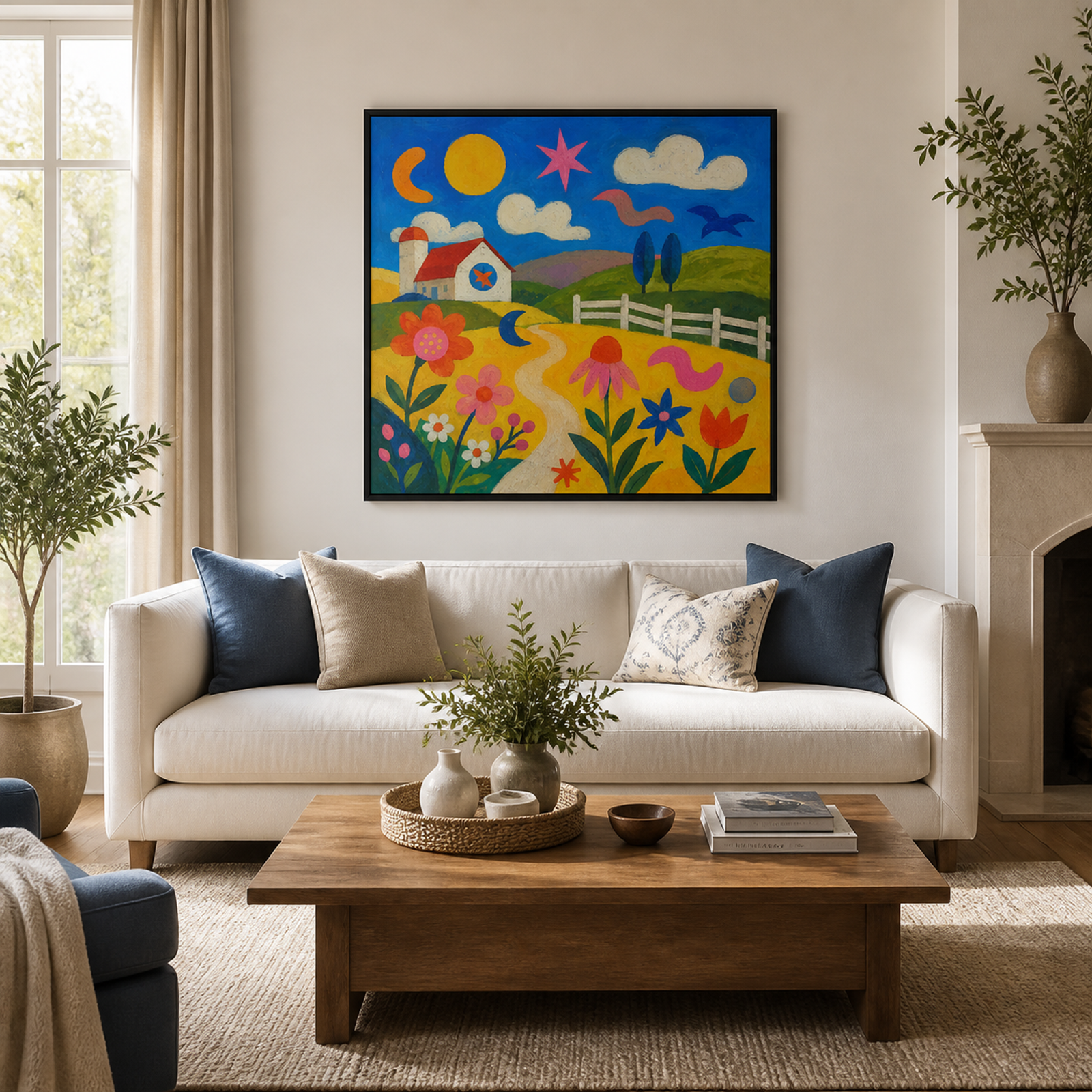 Whimsical Sunny Meadow