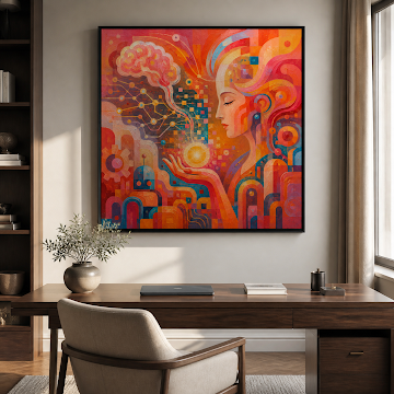 Radiant Mindscape Portrait
