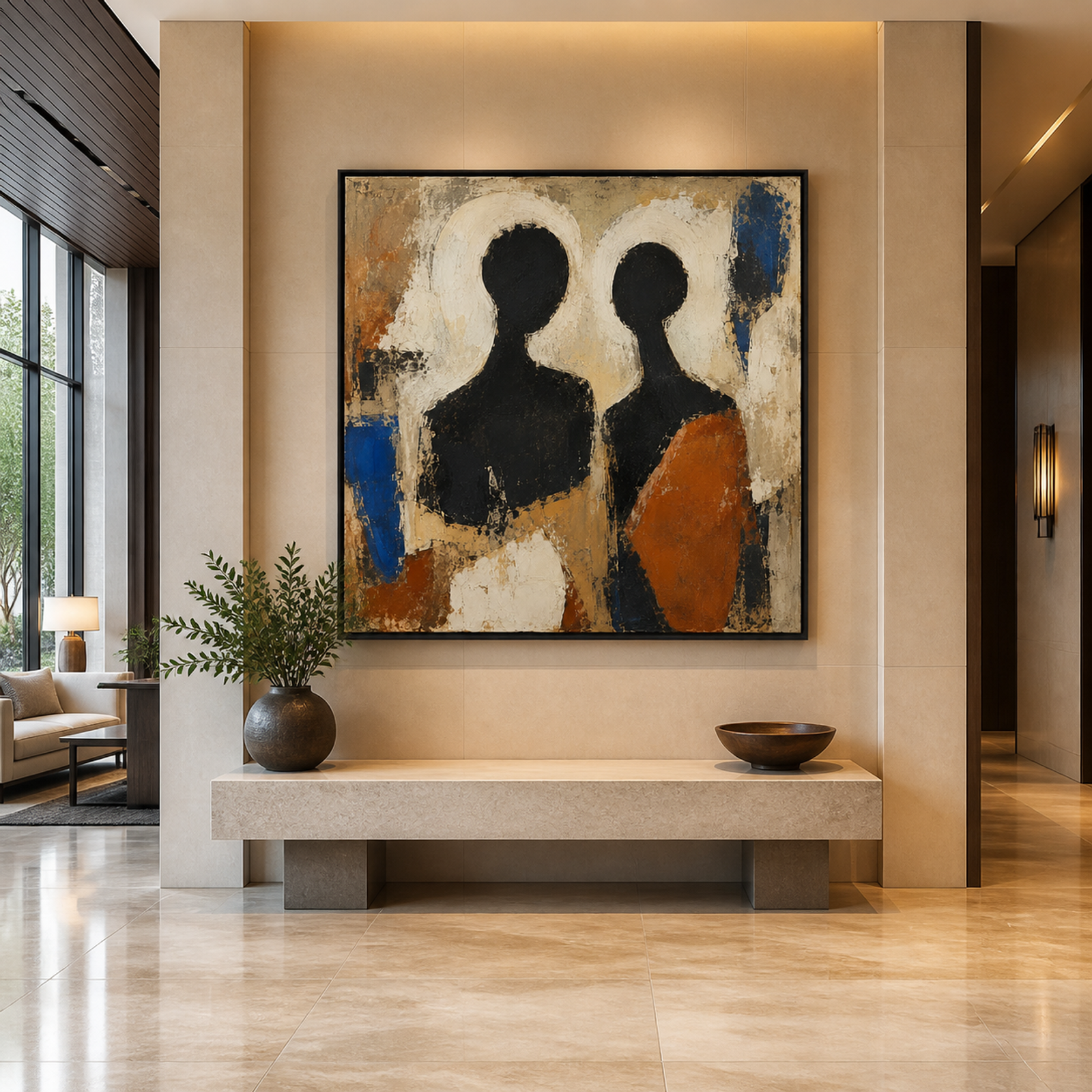 Silent Figures in Ochre