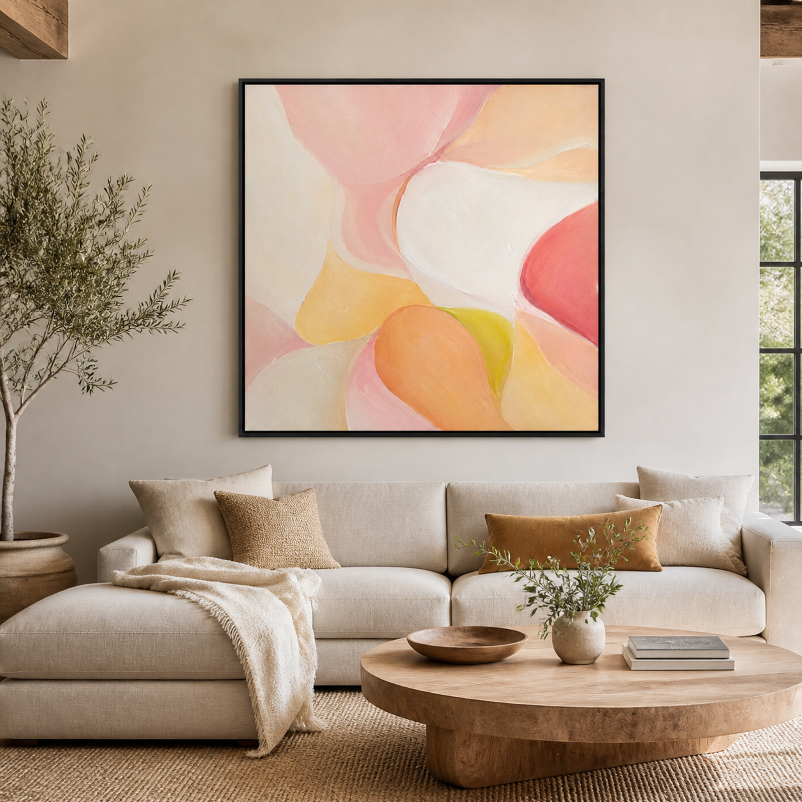 Blush Petal Abstract