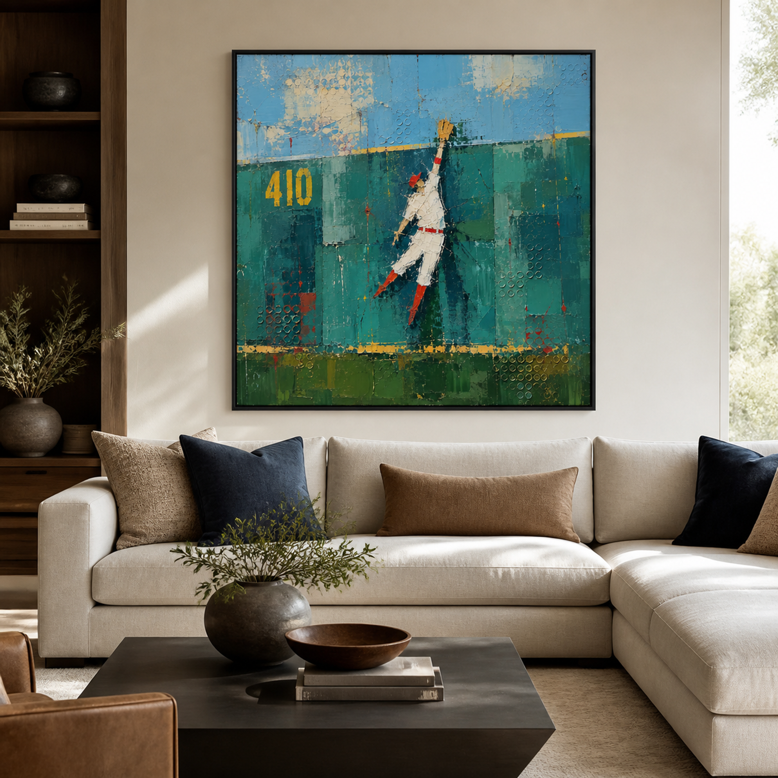 Outfield Catch in Teal
