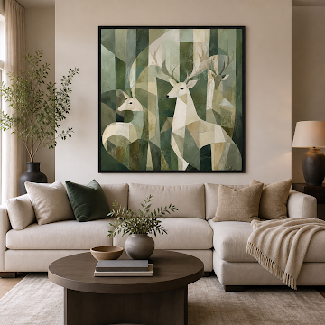 Geometric Forest Deer