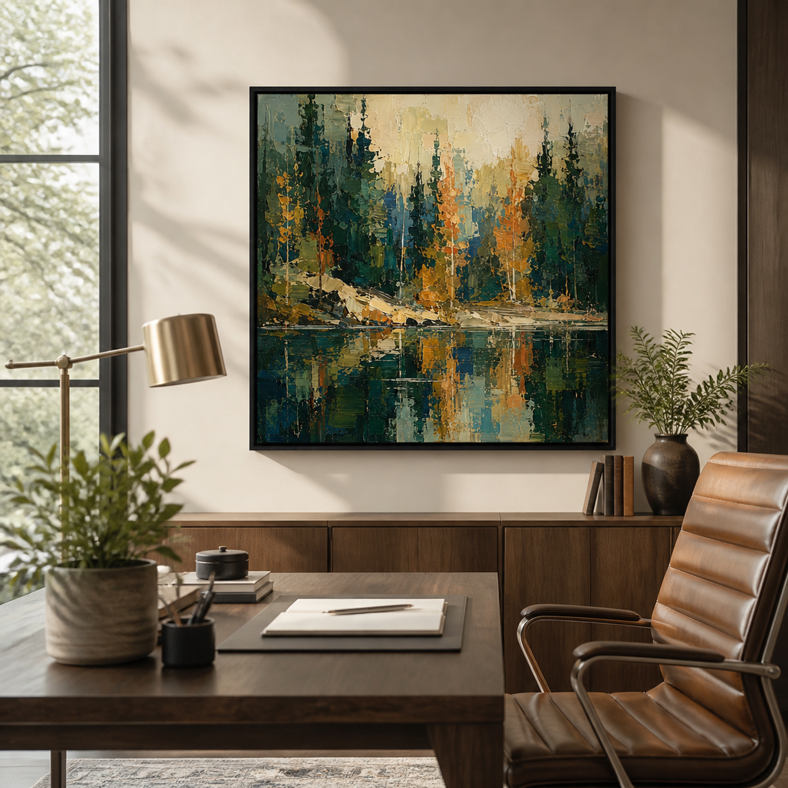 Reflections In Autumn Forest