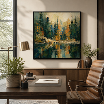 Reflections In Autumn Forest