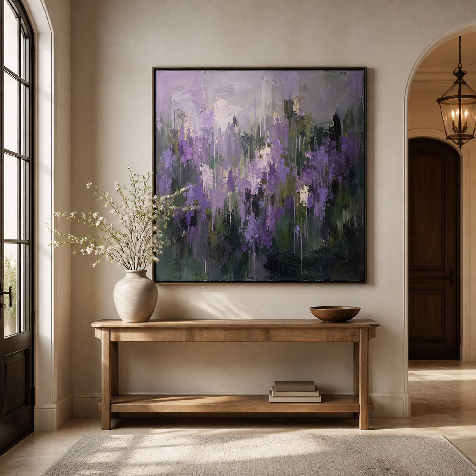 Lavender Garden Abstraction