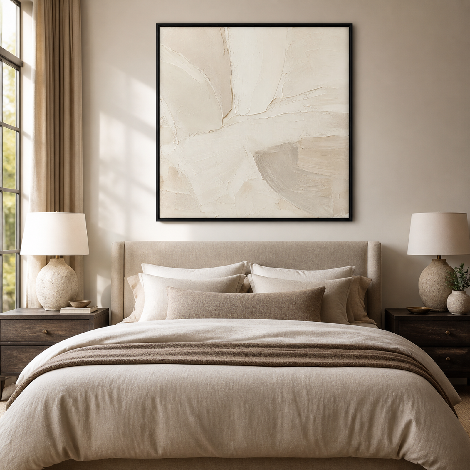 Ivory Textured Abstract