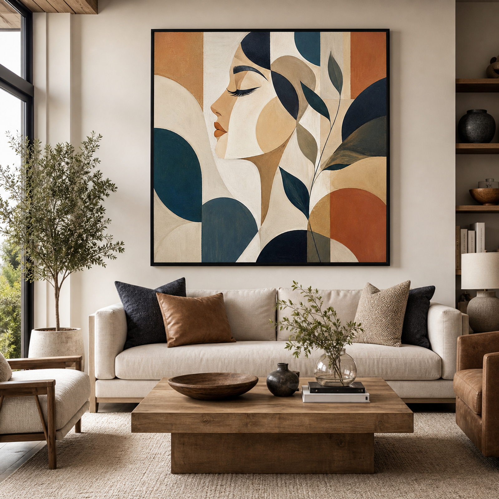 Serene Botanical Muse