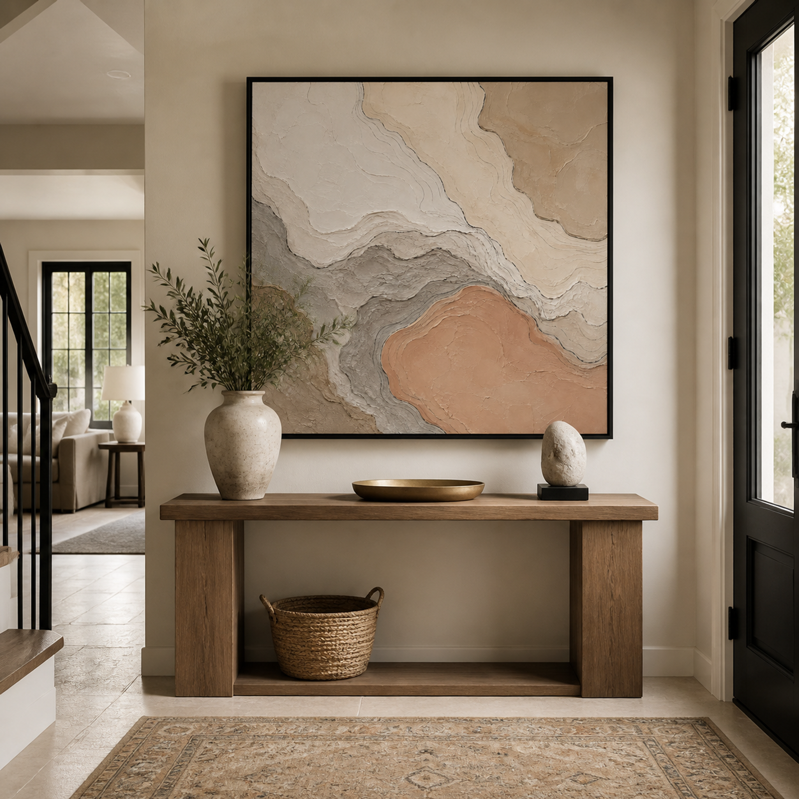 Earthtone Contour Abstract