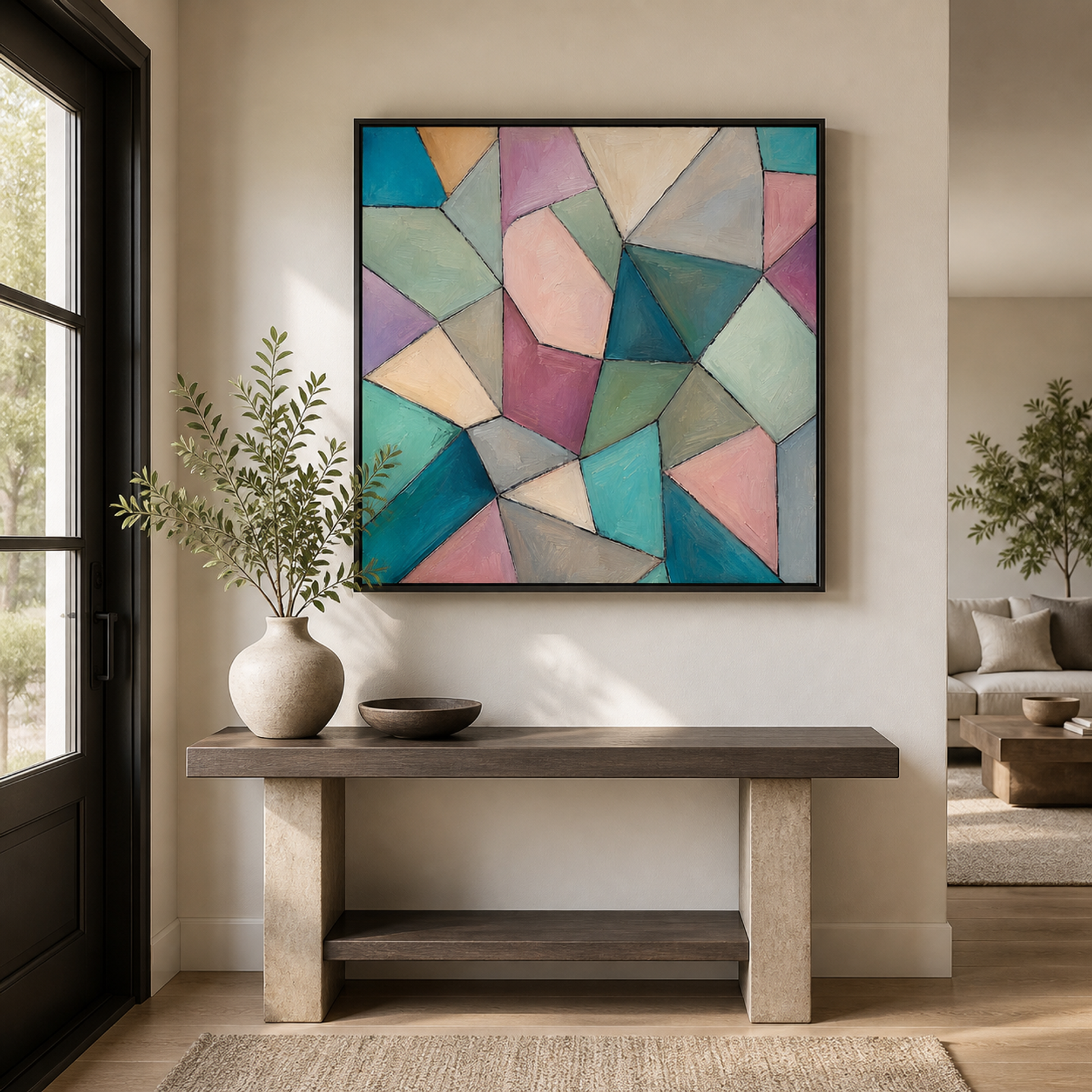 Pastel Geometric Mosaic