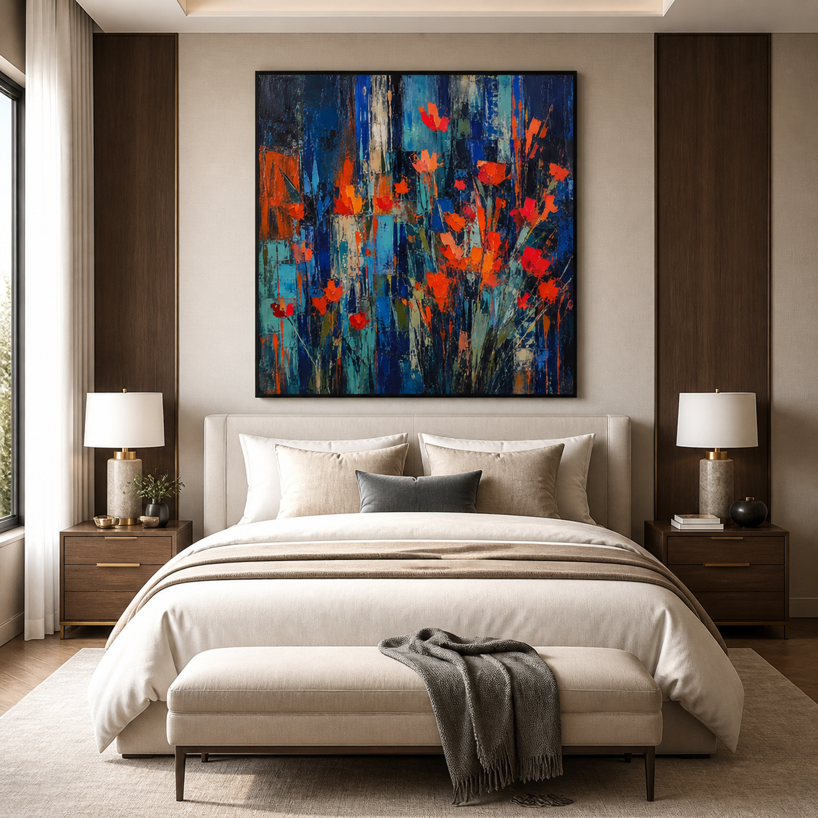 Vivid Blue Poppy Garden